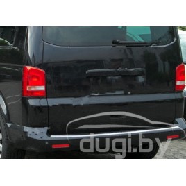 Хром накладка на задний бампер (нерж.) для Caravelle T5